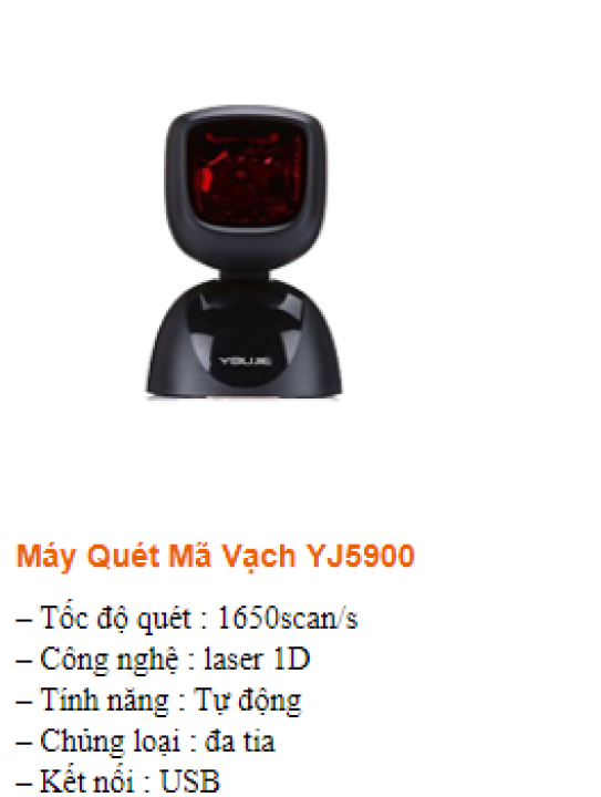 Máy quét mã vạch YJ5900